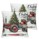 Ulloord Christmas Theme Decor Throw Pillow Cases with 's Christmas&nbsp; Design Super Soft Cushion Case Cover Decor Festival Party Sofa Chair (CT-)