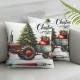 Ulloord Christmas Theme Decor Throw Pillow Cases with 's Christmas&nbsp; Design Super Soft Cushion Case Cover Decor Festival Party Sofa Chair (CT-)