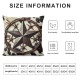 Ulloord Cow Skin Print Pillow Cover Wooden Board Farmhouse Style Decorative Pillow Cover Double Sides Print Retro Star Throw Pillow Cover for Living Room Couch,Single Pack