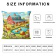 Ulloord Autumn Pillow Cover Single Pack,Farm Cushion Cover for Car RV Camper Office,Red Pillowcase Outdoor Pillow Cover for Kids