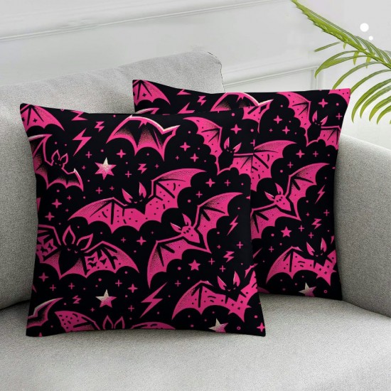 Ulloord Purple Throw Pillow Cover,Halloween Theme Cushion Cover for Car RV Camper Office, Pillowcase Outdoor Pillow Cover Single Pack