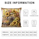 Ulloord Sunflower Pillow Cover Pillow Case for Bedroom Couch Office Rustic Country Style Floral Cushion Cover for Girls Kids Women