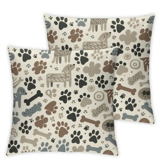 Ulloord Dog Pillow Covers, Throw Cushion Covers for Car RV Camper Office,Cute Animal Room Decor Cushion Cases for Kids Adults