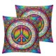 Ulloord Colorful Throw Pillow Cover Pillow Case Soft Square Cushion Cover for Couch Chairs