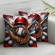 Ulloord Boys Pillow Covers 3D Decor Cushion Covers for Home Living Room Decor Geometric Stripe Pattern Room Decor Cushion Cases for Men Boys Adults