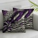 Ulloord Throw Pillow Covers Stripes Soft Square Cushion Case Black Pillowcase for Room Decor Pillowcase