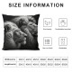 Ulloord Jungle Lion Throw Pillow Cover Black Gray Cushion Cover for Kids Teens Adults Modern Simple Style Fashion Pillow Case for Housewarming Couch