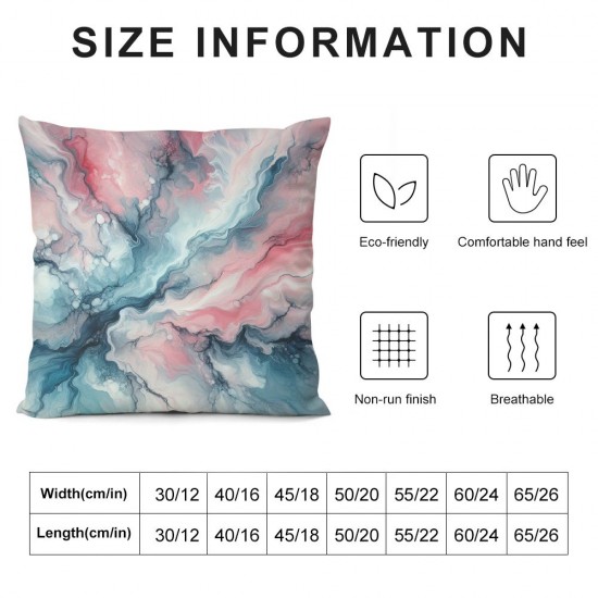 Ulloord Pillow Covers for Couch Sofa Bed Colorful Ombre Print Pillow Covers Exotic Style Pillowcase Cushion Case Modern Fashion Art Outdoor Pillow Covers