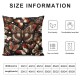 Ulloord Red Dead Moth Throw Pillow Covers Starry Galaxy Moon Dreamy Exotic Cushion Covers for Kids Teens Adults Watercolor Pink Flowers Pillow Cases for Bed Office