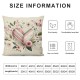 Ulloord Happy Hunny Pink Throw Pillow Covers, Eggs Spring Cushion Case for Sofa Couch