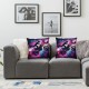 Ulloord Themed Pillow Cover Silhouette Competition Game Style Pillow Case for Boys Teens Starry Galaxy Dreamy Cushion Cover for Living Room