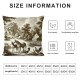 Ulloord Pillow Cover, Horse Double Sides Print Throw Pillow Case Cover, Animals Cushion Cover for Sofa Couch