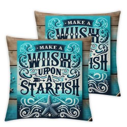 Ulloord Pillow Covers Throw Pillow Covers Cases,Summer Retro Style Square Cushion Covers Set