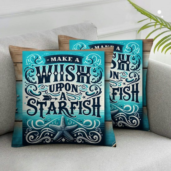 Ulloord Pillow Covers Throw Pillow Covers Cases,Summer Retro Style Square Cushion Covers Set