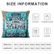 Ulloord Pillow Covers Throw Pillow Covers Cases,Summer Retro Style Square Cushion Covers Set