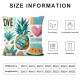 Ulloord Summer Fruits Theme Pillow Covers Colorful Rustic Pineapple Botanical Soft Throw Pillow Covers for RV Party Fruits Love Heart Print Cushion Covers for Living Room Couch Decor