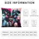 Ulloord Lovely Girls Pillow Cover for Couch Sofa Bed Pink Black Splice Pillow Cover American Earphone Pillowcase Cushion Case Modern Outdoor Pillow Cover