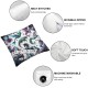 Navy Pillow Cover Single Pack, Print Silhouette Cushion Cover for Patio Tent Balcony,Dreamy Galaxy Colorful Butterfly Pillowcase for Adults