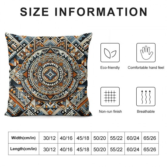 Modern Geometry Pattern Pillow Covers Cushion Covers Orange Black Abstract Stripe Square Throw Pillow Covers Soft for Teens Exotic Decorative Reversible Throw Pillow Covers Cases