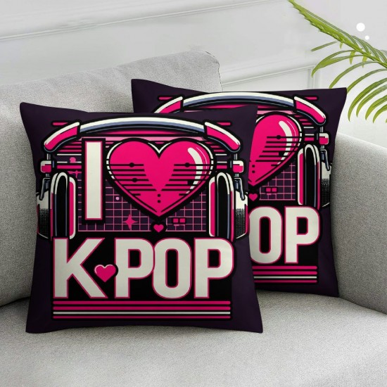 Throw Pillow Covers Pink Black Splice Pillow Cases Cushion Cover Modern Pillow Covers for Couch Sofa