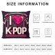 Throw Pillow Covers Pink Black Splice Pillow Cases Cushion Cover Modern Pillow Covers for Couch Sofa