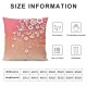 Pink Print Throw Pillow Covers for Girls Women, Botanical Floral Cushion Covers for Car RV Camper Office,Natural Plant Theme Pillowcases Outdoor Pillow Covers