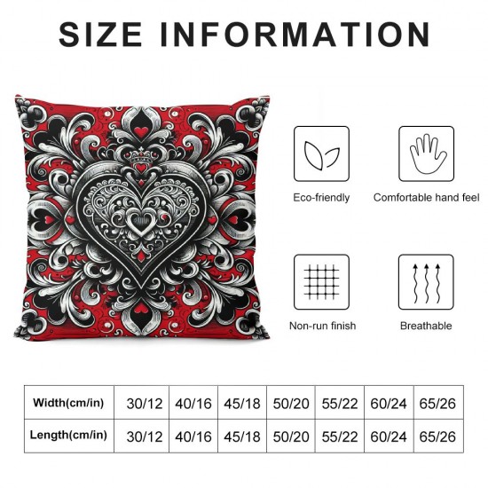 Ulloord Farmhouse Style Red Print Throw Pillow Covers,Abstract Paisley Flower Print Rustic Style Cushion Covers  for Camper Office,Retro Country Decor Pillowcases Outdoor Pillow Covers