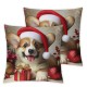 Ulloord Throw Pillow Covers in a Hat Cushion Cases Home Office Sofa Hidden Zipper Pillowcase Square Two Sides Printed