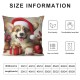 Ulloord Throw Pillow Covers in a Hat Cushion Cases Home Office Sofa Hidden Zipper Pillowcase Square Two Sides Printed