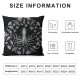 Ulloord Contemporary Black Seashells and Romantic Hidden Zipper Home Sofa Decorative Throw Pillow Cover Cushion Case Square Design Printed Pillowcase