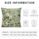 Ulloord Throw Pillow Cover Decorative Yellow White Floral Hand Drawn Square Pillow Case Cushion Cover for Home Car Decorative