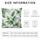 Ulloord Throw Pillow Cover Banana Leaves Fashion Fresh Nature Green Square Pillow Case Cushion Cover for Home Car Decorative