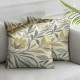 Ulloord  Throw Pillow Cover Dahlia Flowers  Nature Fashion Petal Yellow Gray Square Pillow Case Cushion Cover for Home Car Decorative