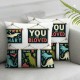 Ulloord Throw Pillow Cover Favors Motivational Quote Room Decor Educational for Boys Kids Bedroom Playroom Room Decorations Throw Pillow Cover