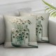 Ulloord Throw Pillow Cover White Decorative Pillow Cases Home Decor Sofa Living Room Flannel Throw Pillow Cover