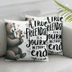 Ulloord Friendship Gifts for Women,Friends Female for Women Pillow Covers, Birthday Happy Gifts for Flannel Pillow Covers