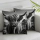 Ulloord Decorative Pillow Cover，Interesting Print Decorative Pillows Cover Flannel Home Decorative Cushion Cover for Couch Sofa Bed