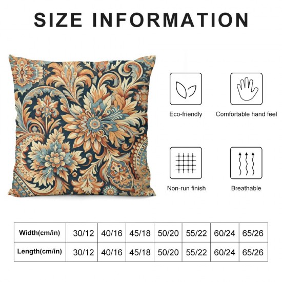 Ulloord Boho Style Ethnic Decorative Waist Pillow Case Pillowcase