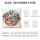 Ulloord Throw Pillow Cover  Quote Word Hand Lettering Leaf Fruit Square Pillow Case Cushion Cover for Home Car Decorative