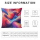 Ulloord  Color Throw Pillow Cover Abstract Purple Pink Red Orange Golden Blue Chaotic Waves Colorful Rainbow Square Pillow Case Cushion Cover for Home Car Decorative