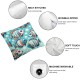 Ulloord Sea Theme Colorful Fish Pillow Covers Throw Pillowcases Beach Cushion Covers Home Decorative Flannel Cushion Cover for Sofa Couch Bed Car