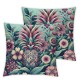 Ulloord Flowers Cactus-Flower Flowers Decorative Pillow Case Home Decorative Flannel Cushion Cover for Sofa Couch Bed Car