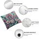 Ulloord Flowers Cactus-Flower Flowers Decorative Pillow Case Home Decorative Flannel Cushion Cover for Sofa Couch Bed Car