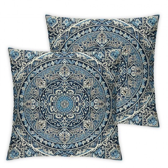 Ulloord  Boho Style Ethnic Design Pattern  Throw Pillow Case Cushion Cover Home Office Decorative Square