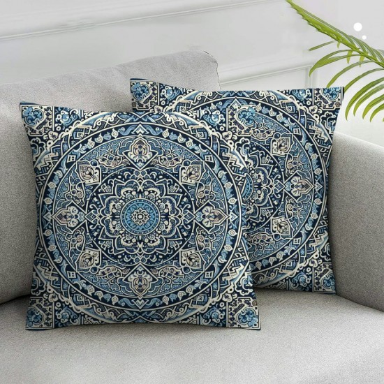 Ulloord  Boho Style Ethnic Design Pattern  Throw Pillow Case Cushion Cover Home Office Decorative Square