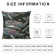 Ulloord Flowers and Plants Pillowcase for Boys Girls Gift Flannel Throw Pillow Cover Home Decorative Couch Sofa Bed