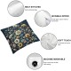 Ulloord Flowers Flowers Decorative Pillow Case Flannel Cushion Cover Home Decor for Living Room Patio for Sofa Couch Bed