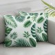 Ulloord Pillow Covers  Decorative Tropical Palm Leaf Throw Pillow Covers Cushion Case for Sofa Bench Living Room Indoor Outdoor Home Decor