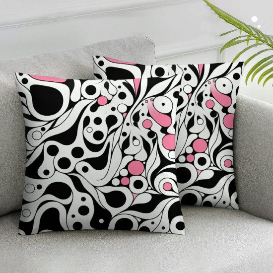 Ulloord Pillow Covers Decorative Pink Throw Pillow Covers Cushion Case for Sofa Bench Living Room Indoor Outdoor Home Decor