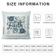 Ulloord Abstract Mandala Flower Throw Pillow Cover " Farmhouse Style Accent Pillow Cover for Kids Boys Girls Positive Words Pillowcase for Office Home Decor,